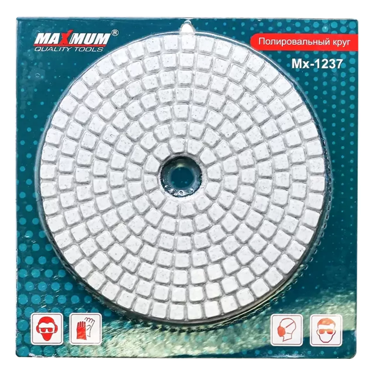 Круг алмазный шлифовальный по камню гибкий d100 мм, P 500 , «черепашка», "MAXIMUM" (2266)